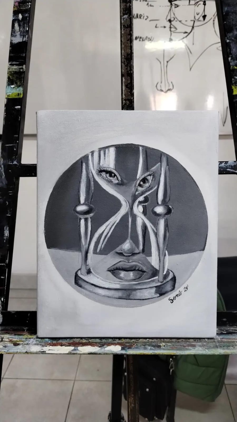 "Obra sin título 1" óleo sobre lienzo 20x25cm 2024